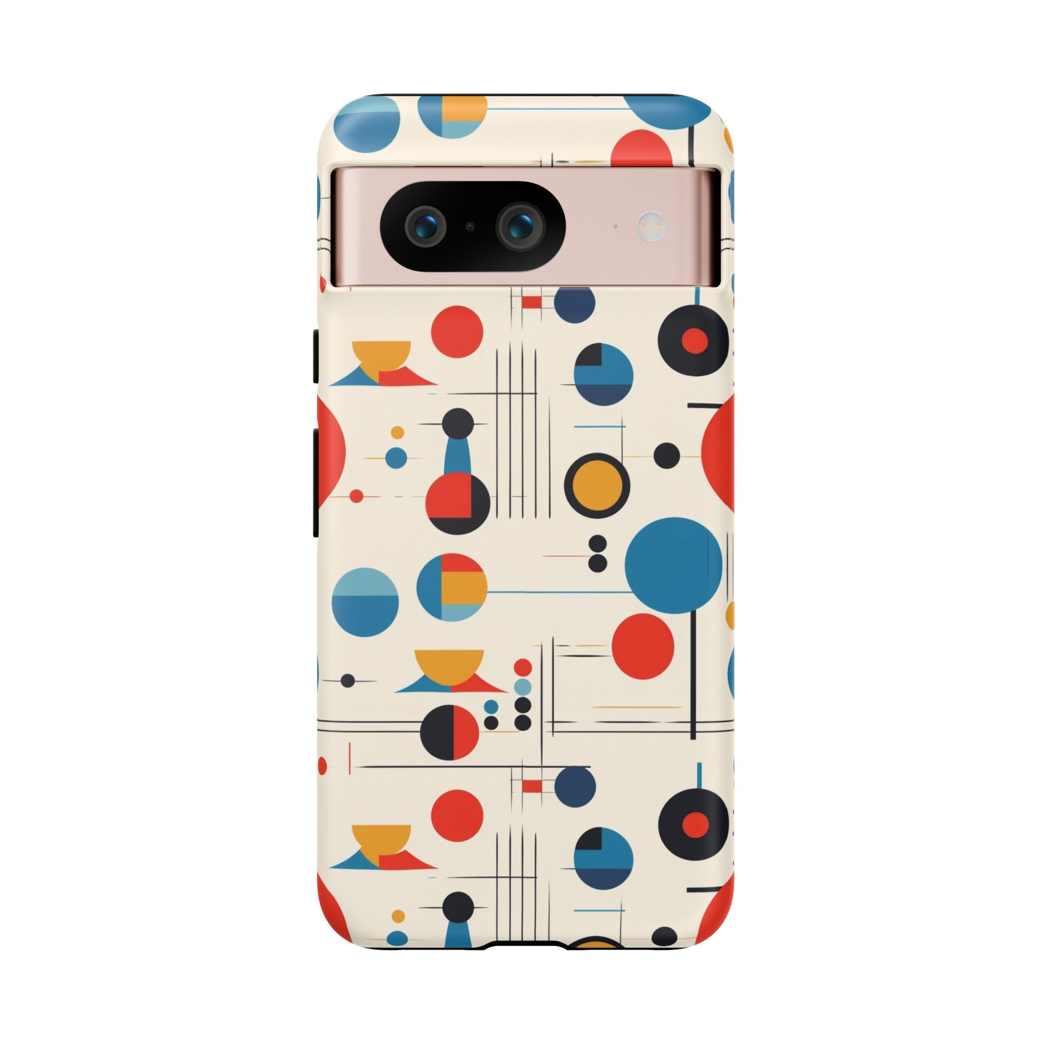 Mid Mod Bauhaus Designed iPhone, Samsung, Retro Phone Tough Cases