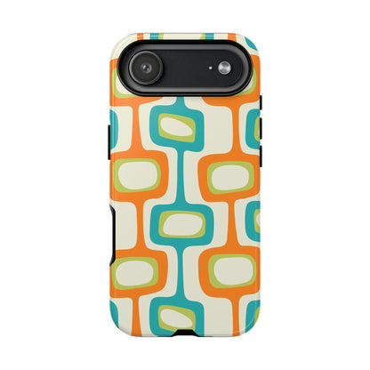 Mid Century Modern Groovy Googie Design, Colorful Smart Phone Tough Cases