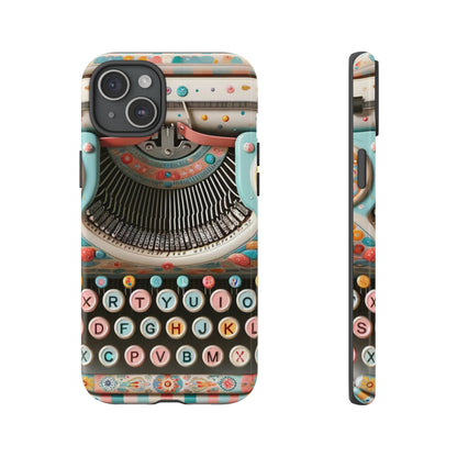 Retro Typewriter Mid Mod Kitschy  Quirky Fun Smart Phone, Tough Cases