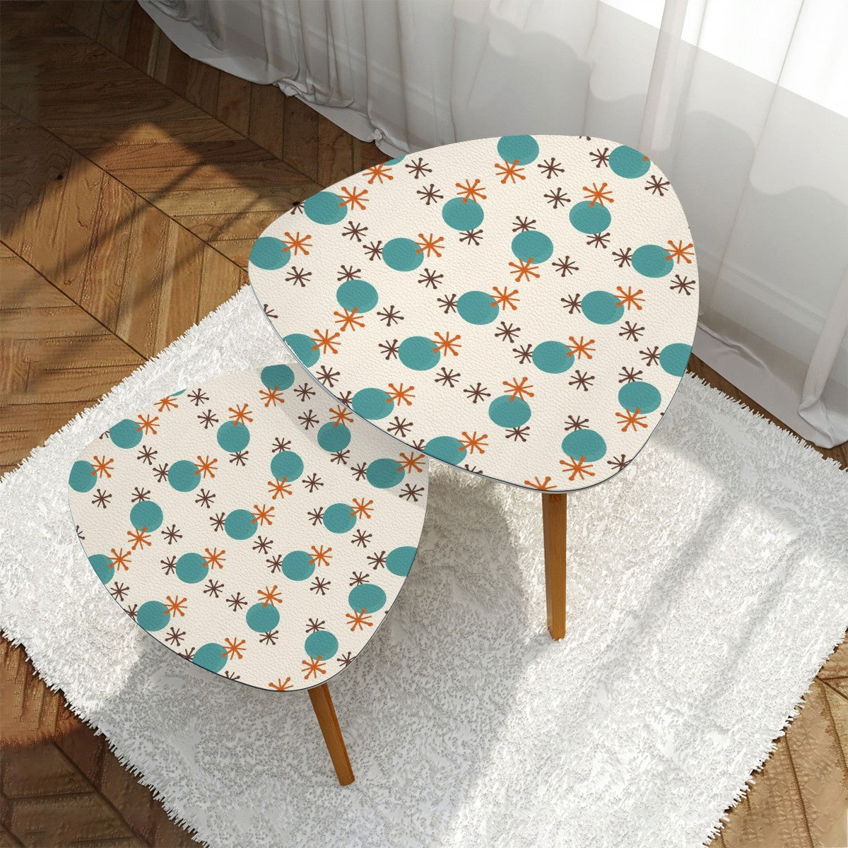 Mid Century Modern Retro Jacks Nesting Table Desing - Mid Century Modern Gal