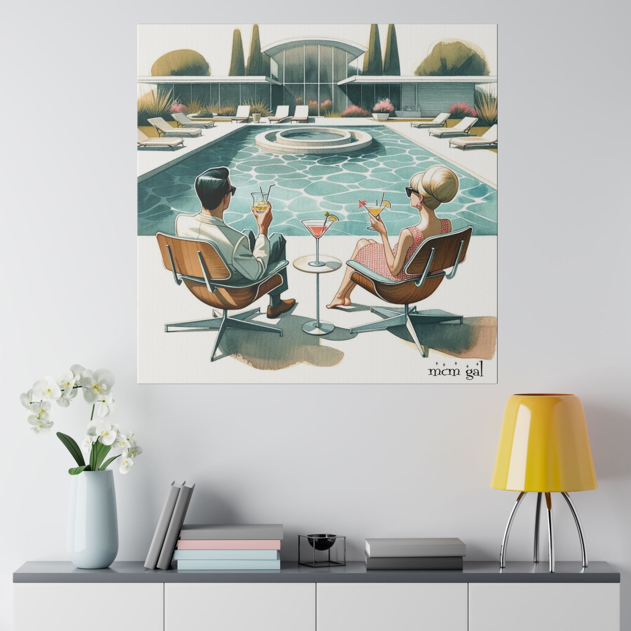 ARTCANVAS Mid-Century cheapest Modern Fence Canvas Art Print