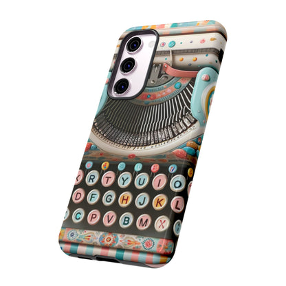 Retro Typewriter Mid Mod Kitschy  Quirky Fun Smart Phone, Tough Cases