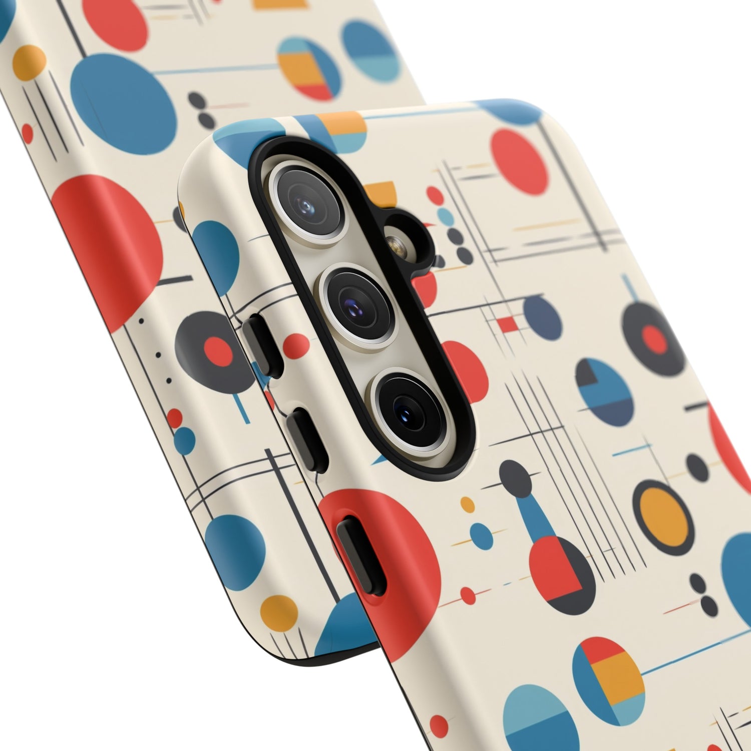 Mid Mod Bauhaus Designed iPhone, Samsung, Retro Phone Tough Cases