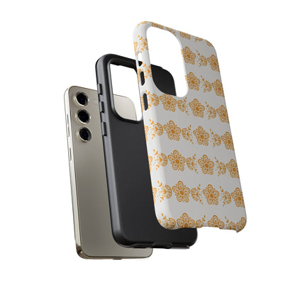 Pyrex Golden Butterfly Floral Phone Case, Tough Cases for Stylish Protection, Gift for Her, Durable, Trendy Floral Design, Cell Phone Cover