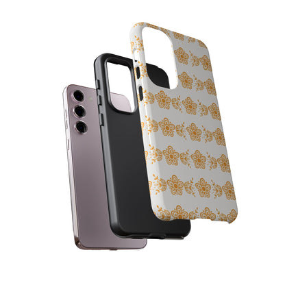 Pyrex Golden Butterfly Floral Phone Case, Tough Cases for Stylish Protection, Gift for Her, Durable, Trendy Floral Design, Cell Phone Cover