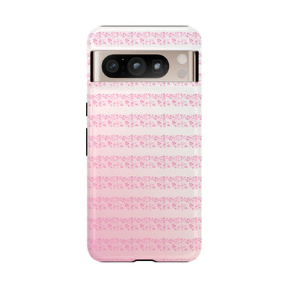 Pink Pyrex Gooseberry Striped Phone Case, Stylish Phone Cover, Tough Protective Case, Cute Cell Phone Case, Trending Gift for Her