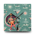 Retro 60s Gal, Martini Lover, Atomic Cat Glam Acrylic Wall Clock - Mid-Century Modern Design with Chic Cocktail Vibe - Mid Century Modern Gal