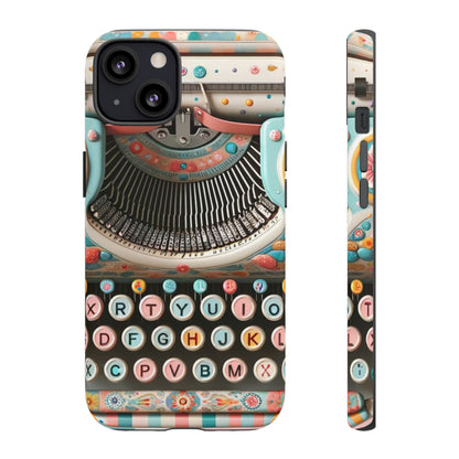 Retro Typewriter Mid Mod Kitschy  Quirky Fun Smart Phone, Tough Cases