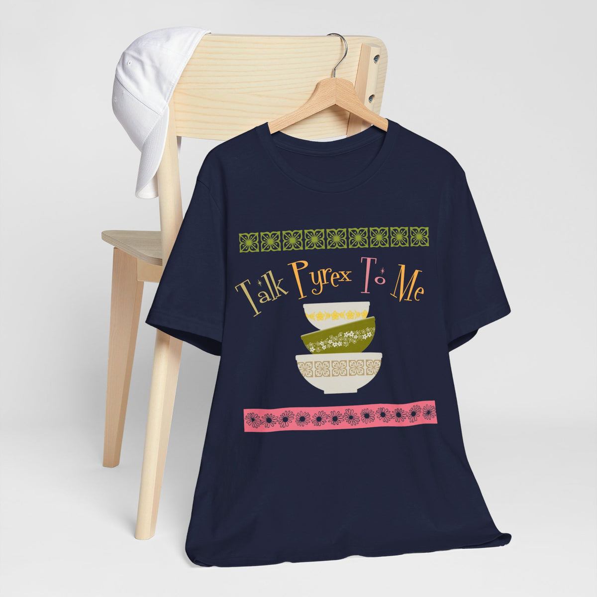 Pyrex Collector Retro T-Shirt, Pyrex Lover, Funny Quirky Collectors Edition By MCM GAL - Mid Century Modern Gal