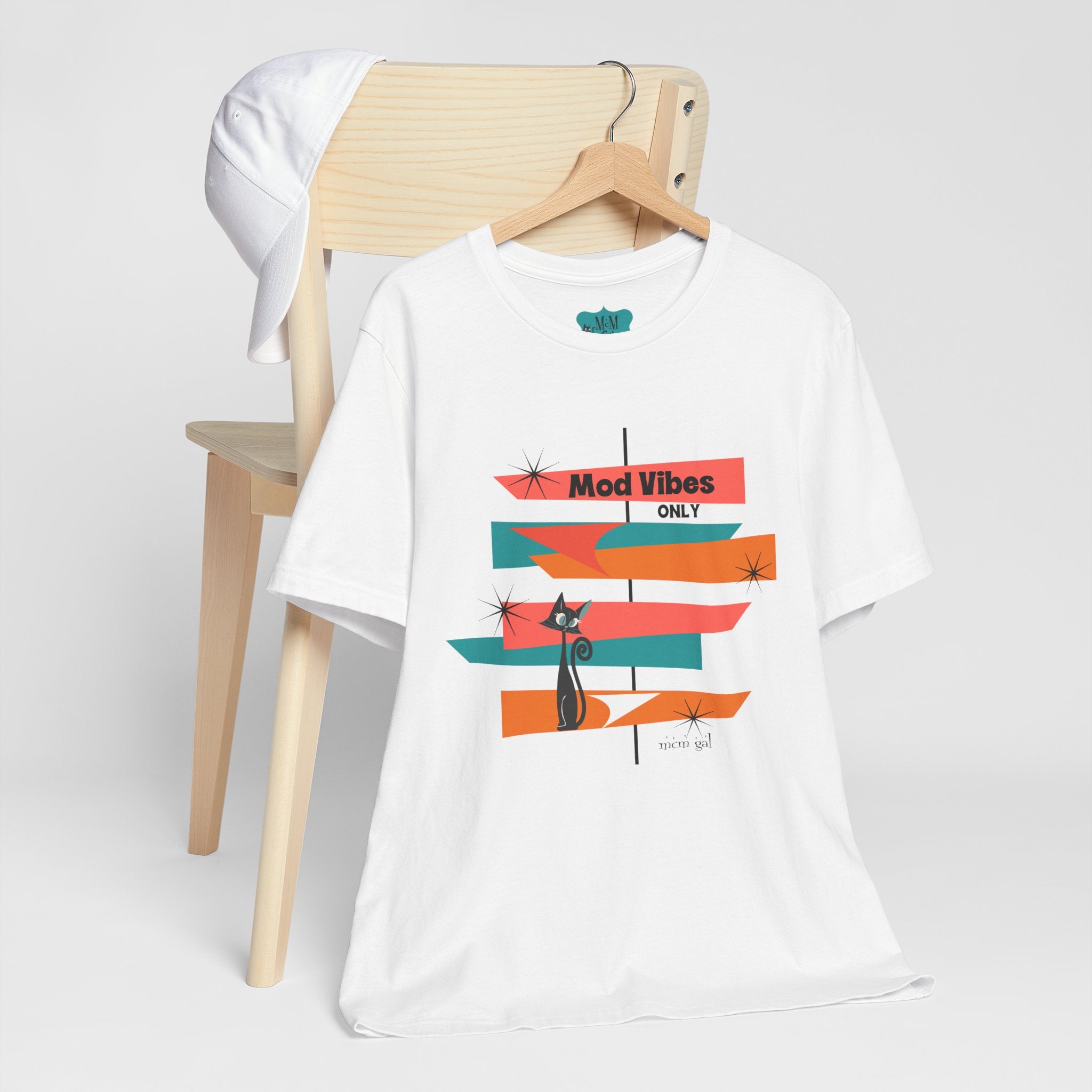 Mod Vibes Only Palm Springs California Modernism Week Swag, Unisex Jersey Tee – Retro Graphic T-Shirt for Trendsetters - Mid Century Modern Gal