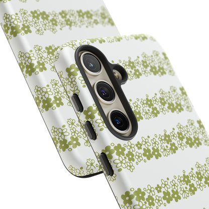 Pyrex Crazy Daisy Spring BlossonFloral Phone Case: Tough Cases with Elegant Green Floral Design, Durable Phone Cover