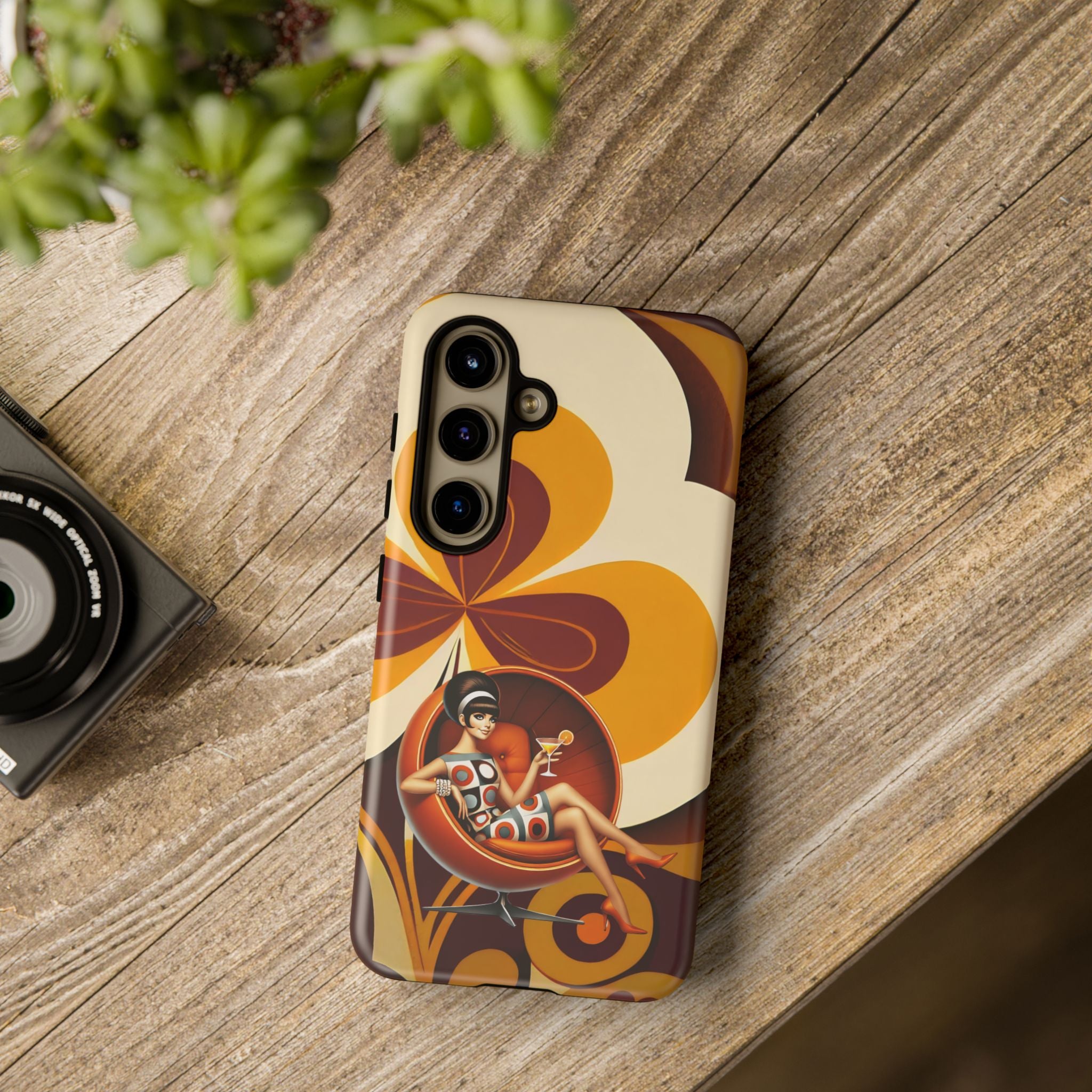 Groovy Mod 60s Retro Flower Power Phone Cases