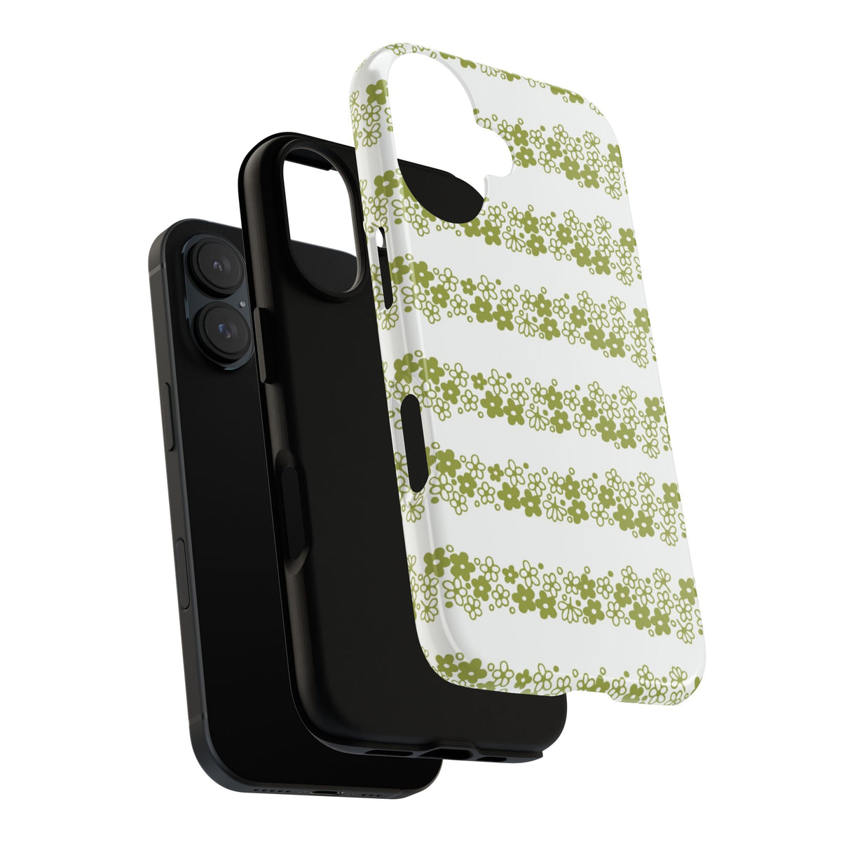 Pyrex Crazy Daisy Spring BlossonFloral Phone Case: Tough Cases with Elegant Green Floral Design, Durable Phone Cover