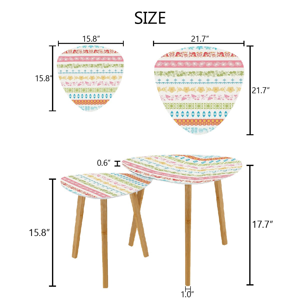 Pyrex Lover Collector Kitschy Mod Nesting Tables - Mid Century Modern Gal