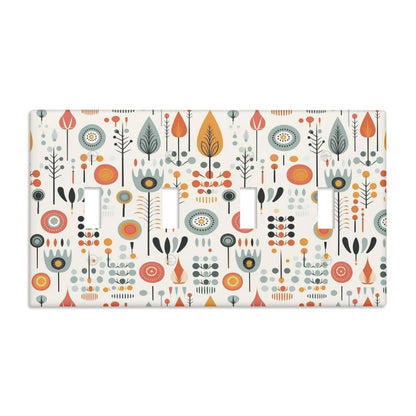 Switch Cover 4-Gang 4 Toggle - Mid Century Modern Gal