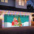Mid Century Modern Merry and Bright Christmas Tree Garage Door Banner Backdrop - Mid Century Modern Gal