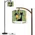 Atomic Starburst Atomic Cat Green Yellow Sputnik Designed MCM Arc Floor Lamp - Mid Century Modern Gal