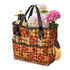 Groovy MCM Orange, Brown Yellow Burnt Red Retro Floral 70s Mid Mod Garden Tool Bag - Mid Century Modern Gal