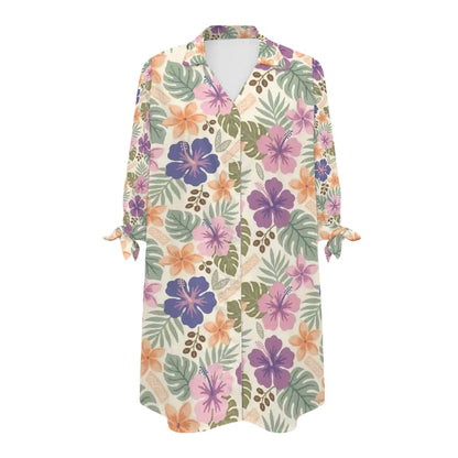 Retro Tropical Tiki Summer, Hawaiian Hibiscus Purple Women&