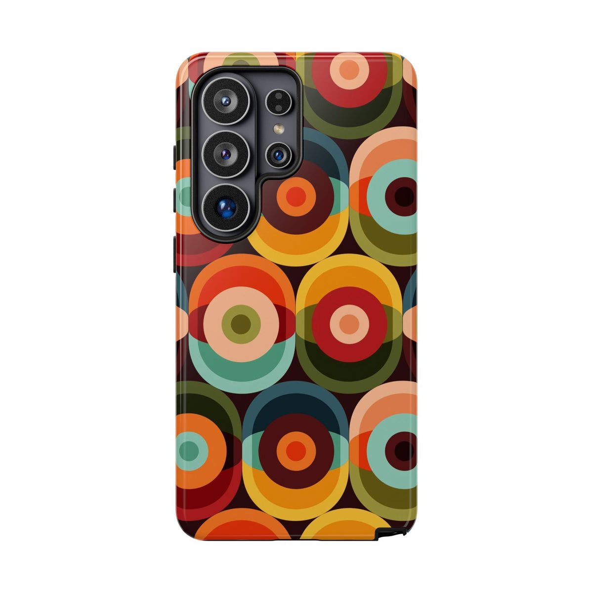 Retro Groovy Space Orb, Funky Fun Tough Phone Case