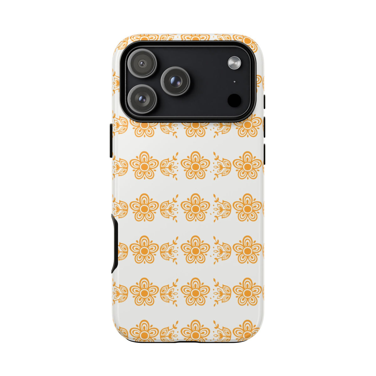 Pyrex Golden Butterfly Floral Phone Case, Tough Cases for Stylish Protection, Gift for Her, Durable, Trendy Floral Design, Cell Phone Cover