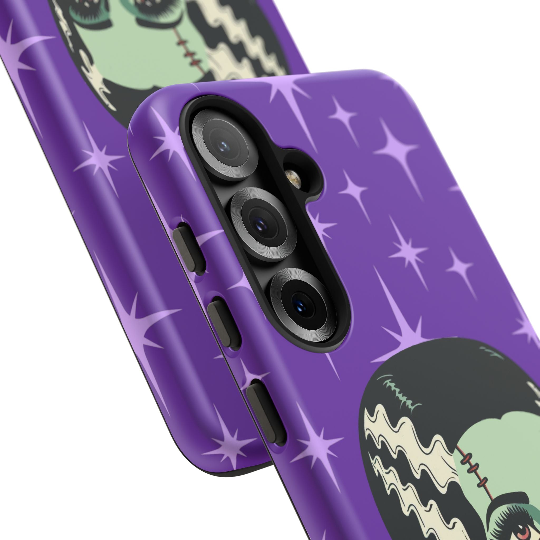 Bride of Frankenstein Retro Mid Mod Horror Buff Purple Halloween Tough Phone Case