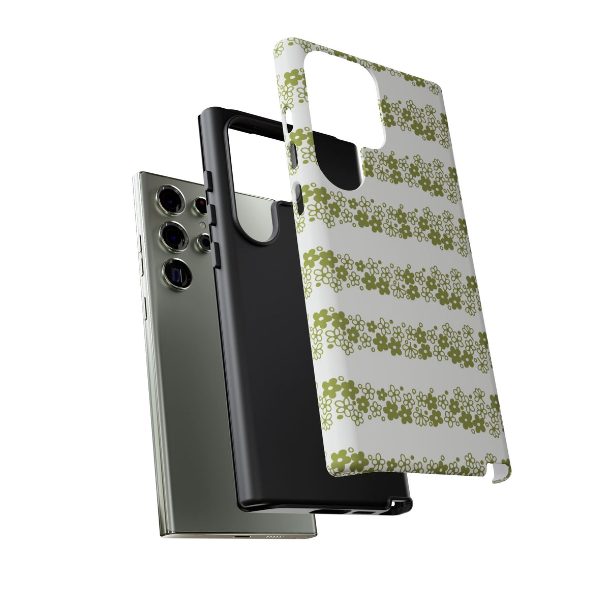 Pyrex Crazy Daisy Spring BlossonFloral Phone Case: Tough Cases with Elegant Green Floral Design, Durable Phone Cover