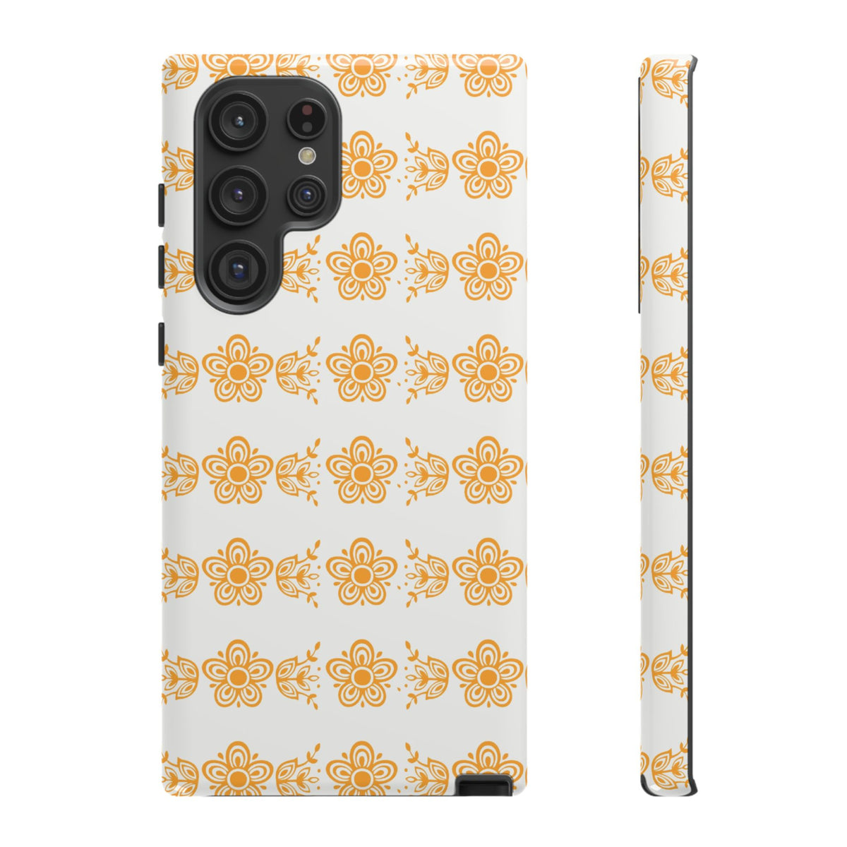 Pyrex Golden Butterfly Floral Phone Case, Tough Cases for Stylish Protection, Gift for Her, Durable, Trendy Floral Design, Cell Phone Cover