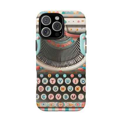 Retro Typewriter Mid Mod Kitschy  Quirky Fun Smart Phone, Tough Cases