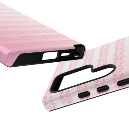 Pink Pyrex Gooseberry Striped Phone Case, Stylish Phone Cover, Tough Protective Case, Cute Cell Phone Case, Trending Gift for Her