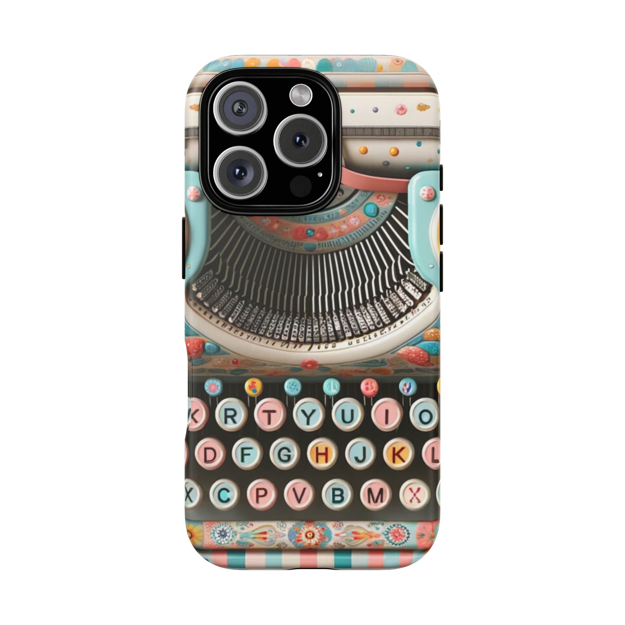 Retro Typewriter Mid Mod Kitschy  Quirky Fun Smart Phone, Tough Cases