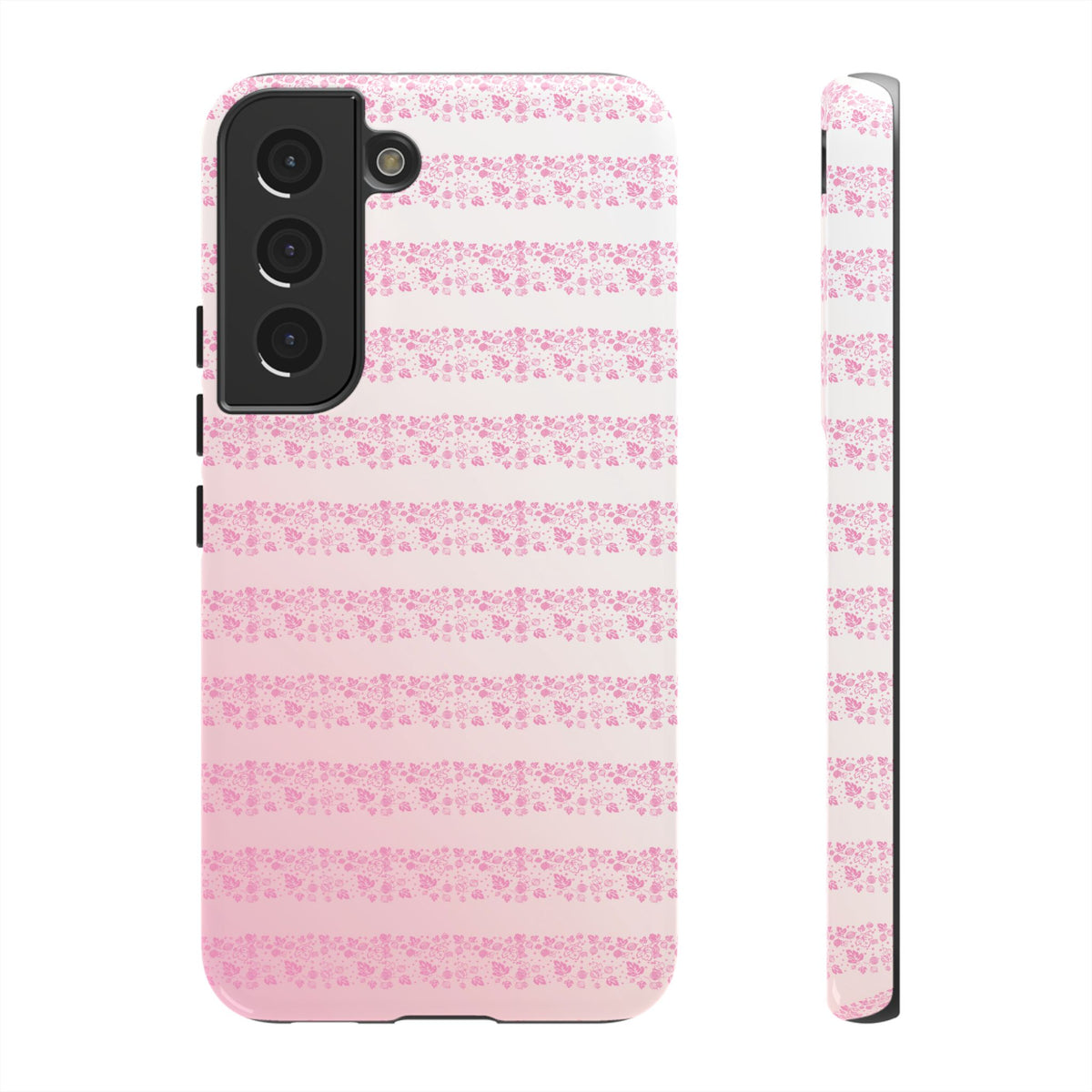 Pink Pyrex Gooseberry Striped Phone Case, Stylish Phone Cover, Tough Protective Case, Cute Cell Phone Case, Trending Gift for Her
