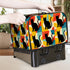 Pop Art Black Atomic Cats, Red Blue Yellow 2 Slice Toaster Cover - Mid Century Modern Gal