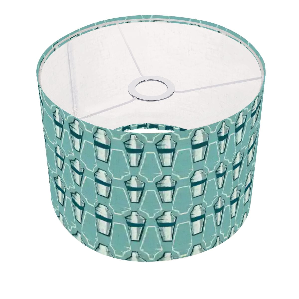 Mid Century Modern Martini Shaker Designed Aqua Blue Retro Lamp SHADE ONLY - For Arc Floor Lamps Only - Mid Century Modern Gal