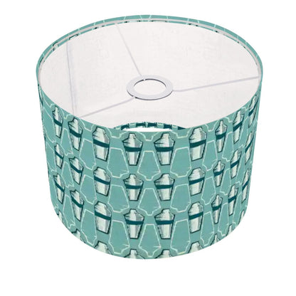 Mid Century Modern Martini Shaker Designed Aqua Blue Retro Lamp SHADE ONLY - For Arc Floor Lamps Only - Mid Century Modern Gal