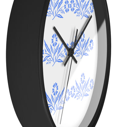 Blue Cornflower Corningware Inspired Kitschy Kitchen Wall Clock