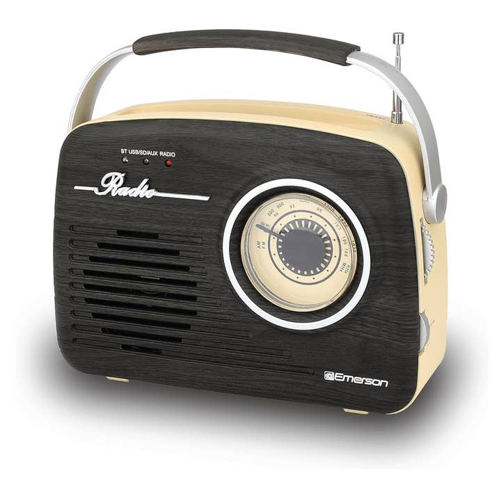 Wholesale Emerson Portable Retro Radio with Rechargeable Battery