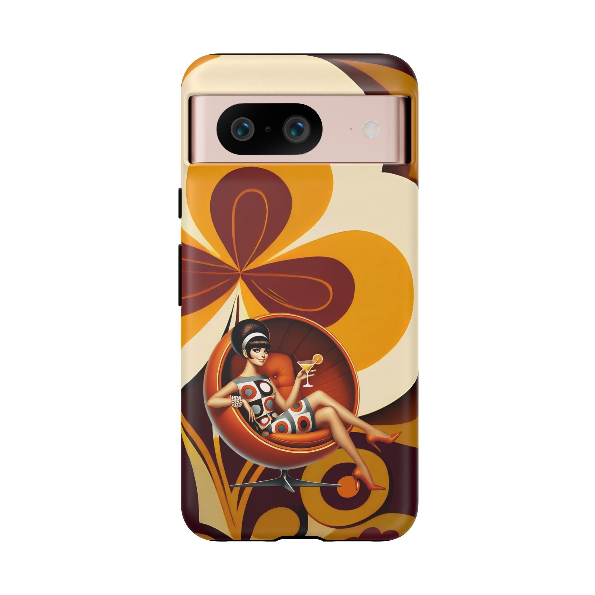 Groovy Mod 60s Retro Flower Power Phone Cases