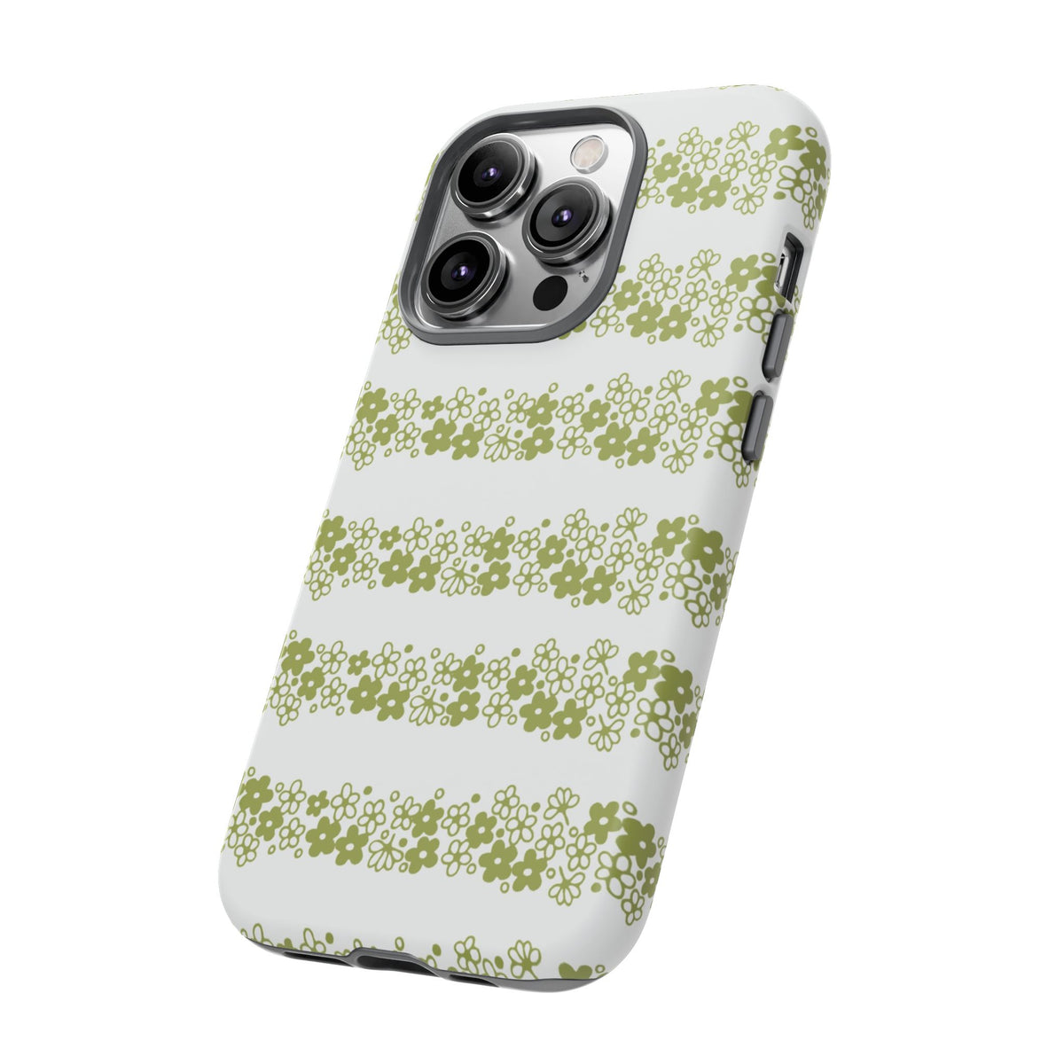 Pyrex Crazy Daisy Spring BlossonFloral Phone Case: Tough Cases with Elegant Green Floral Design, Durable Phone Cover