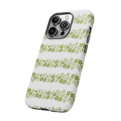 Pyrex Crazy Daisy Spring BlossonFloral Phone Case: Tough Cases with Elegant Green Floral Design, Durable Phone Cover