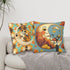 Kitschy Mod Harvest Moon Atomic Cats Seasonal Pillow Covers - Mid Century Modern Gal