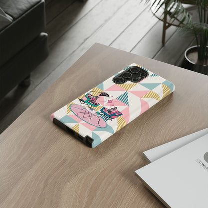 Atomic Cats Reading, Book Talk, Book Lover, Retro Chic Phone Case with Retro Vibe - Cozy Living Room Design