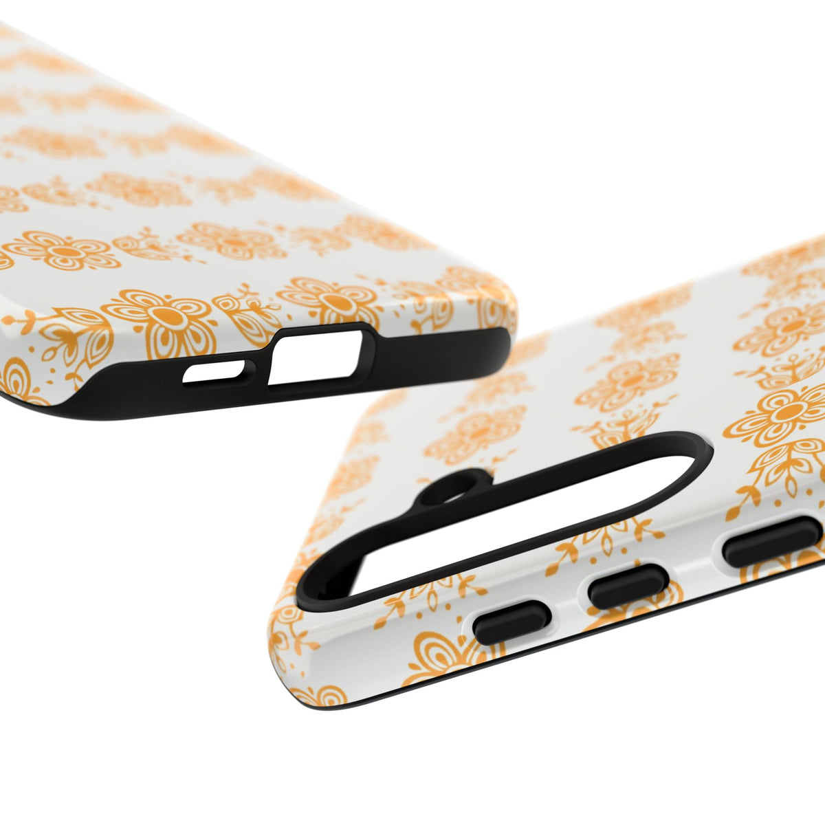 Pyrex Golden Butterfly Floral Phone Case, Tough Cases for Stylish Protection, Gift for Her, Durable, Trendy Floral Design, Cell Phone Cover
