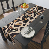 Atomic Cat Leopard Print Boujee Dining Room, Kitchen, Sideboard, Mid Mod Table Runner - Mid Century Modern Gal