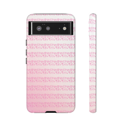 Pink Pyrex Gooseberry Striped Phone Case, Stylish Phone Cover, Tough Protective Case, Cute Cell Phone Case, Trending Gift for Her