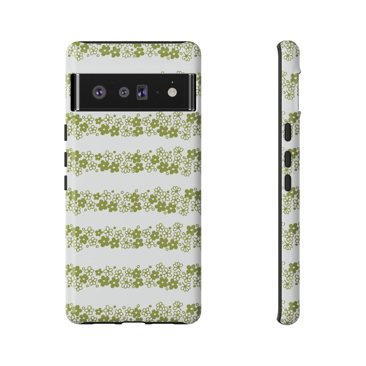 Pyrex Crazy Daisy Spring BlossonFloral Phone Case: Tough Cases with Elegant Green Floral Design, Durable Phone Cover
