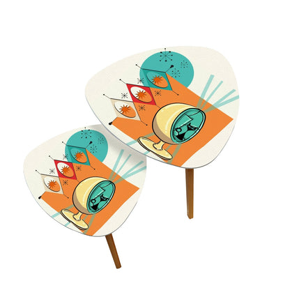 Atomic Cat Mid Century Modern Nesting Tables - Mid Century Modern Gal
