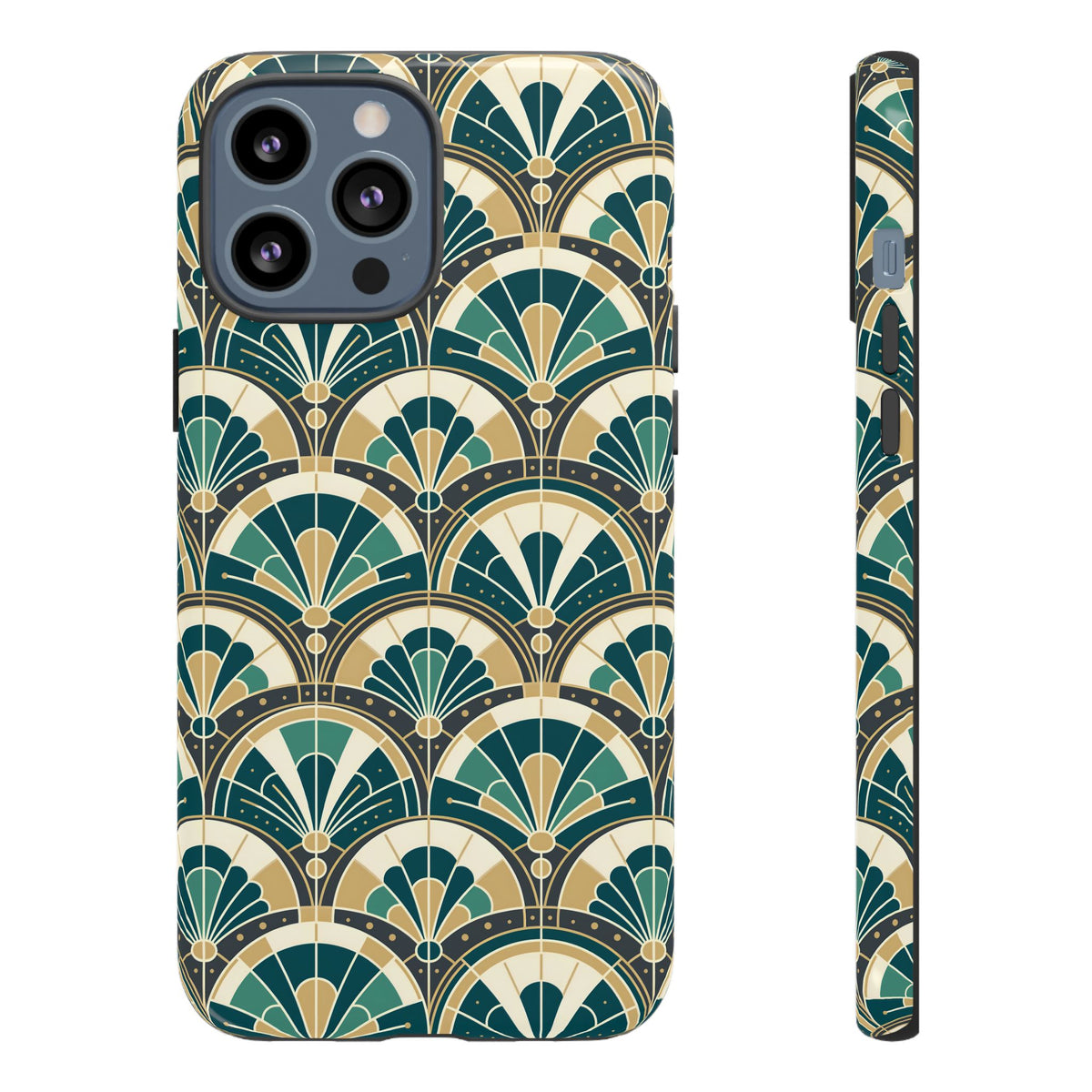 Art Deco Peacock Inspired Tough Phone Case