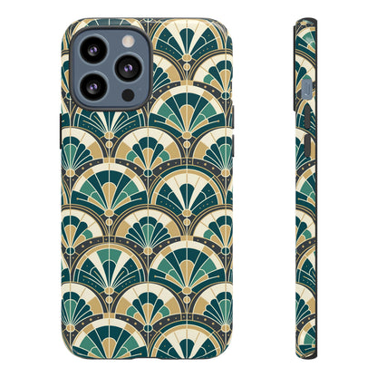 Art Deco Peacock Inspired Tough Phone Case