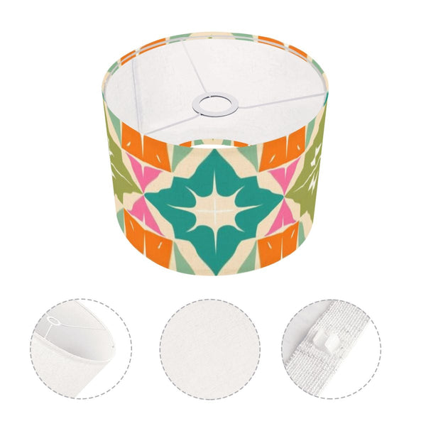 Atomic 50s Starburst Diamond Kitschy Orange, Teal, Green Mid Century Modern Lamp SHADE ONLY - For Arc Floor Lamps Only